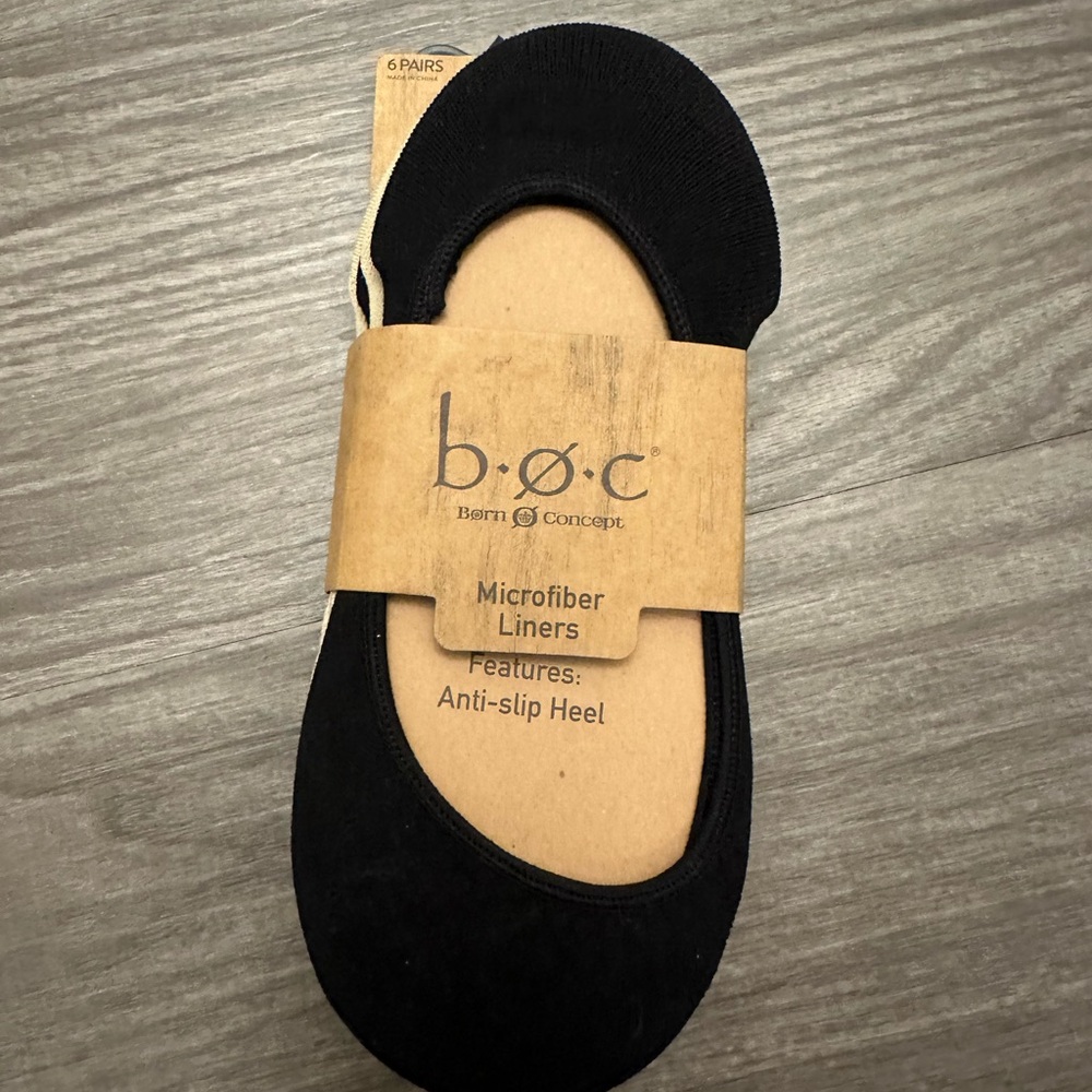b.o.c Black/Tan Microfiber Liners